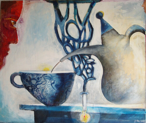 Die blaue Stunde by Steffen Mertens, Painting for Sale on Select