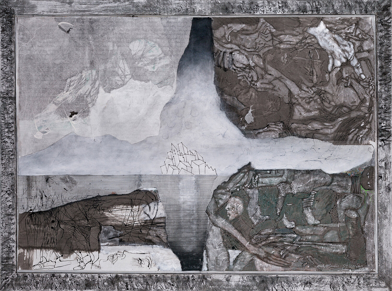 Atlantis Steffen Mertens Original painting for sale