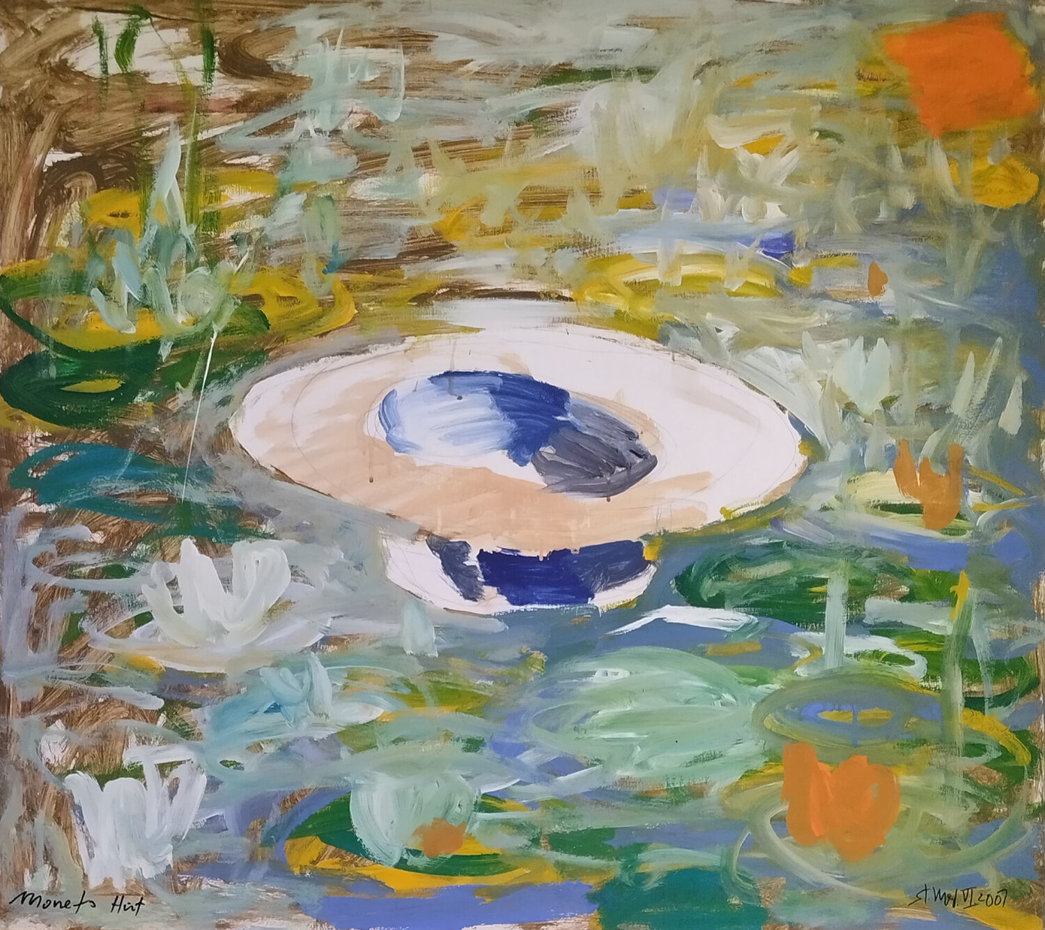 Monets Hut Steffen Mertens Original painting for sale