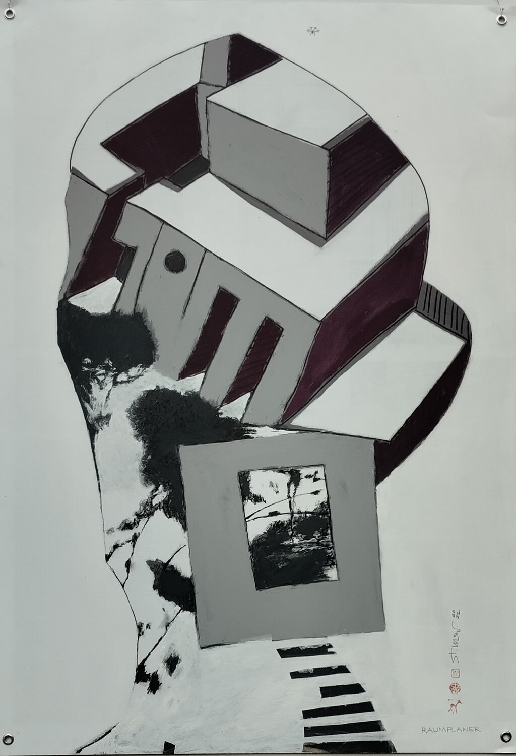 Raumplaner Steffen Mertens Original painting for sale