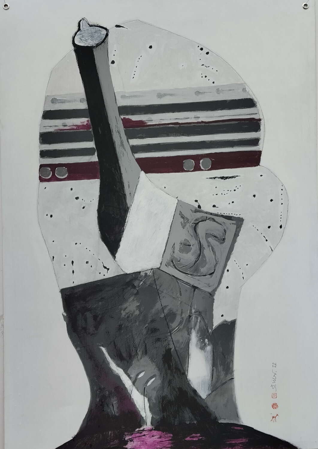 Gans nicht ganz ganz Steffen Mertens Original painting for sale