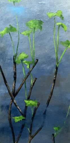 Les Cassissiers by Kathy Gébelin, Painting for Sale on Select