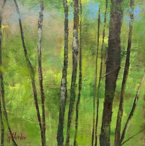 Forêt by Kathy Gébelin, Painting for Sale on Select