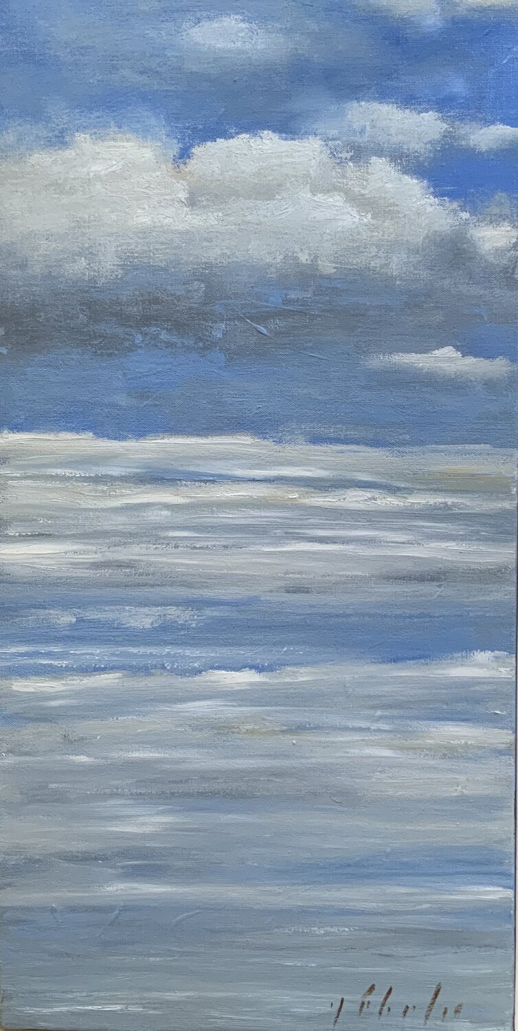 Blue Skies Kathy Gébelin Original painting for sale