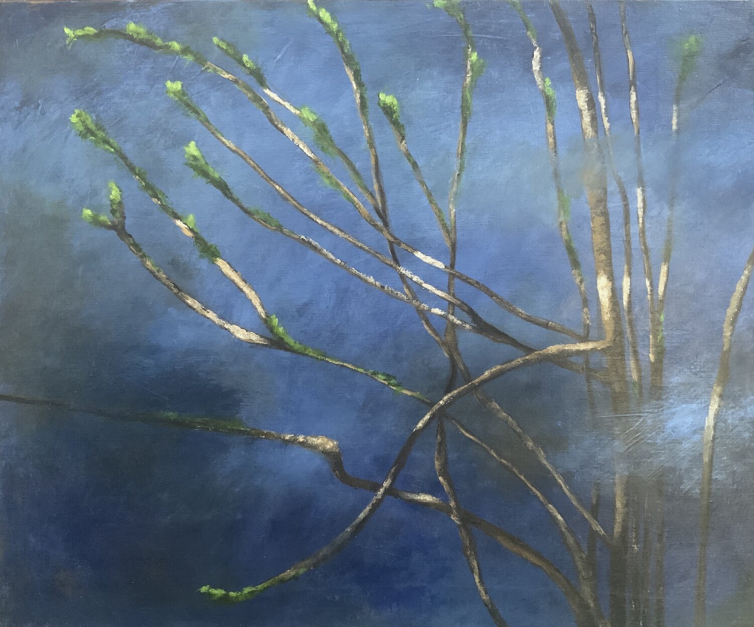 Nuit Etoilée Kathy Gébelin Original painting for sale