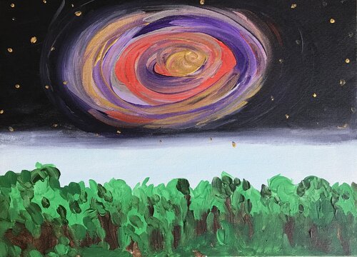 Energia supernova luce by Gaia Li Quadri Cassini, Painting for Sale on Select