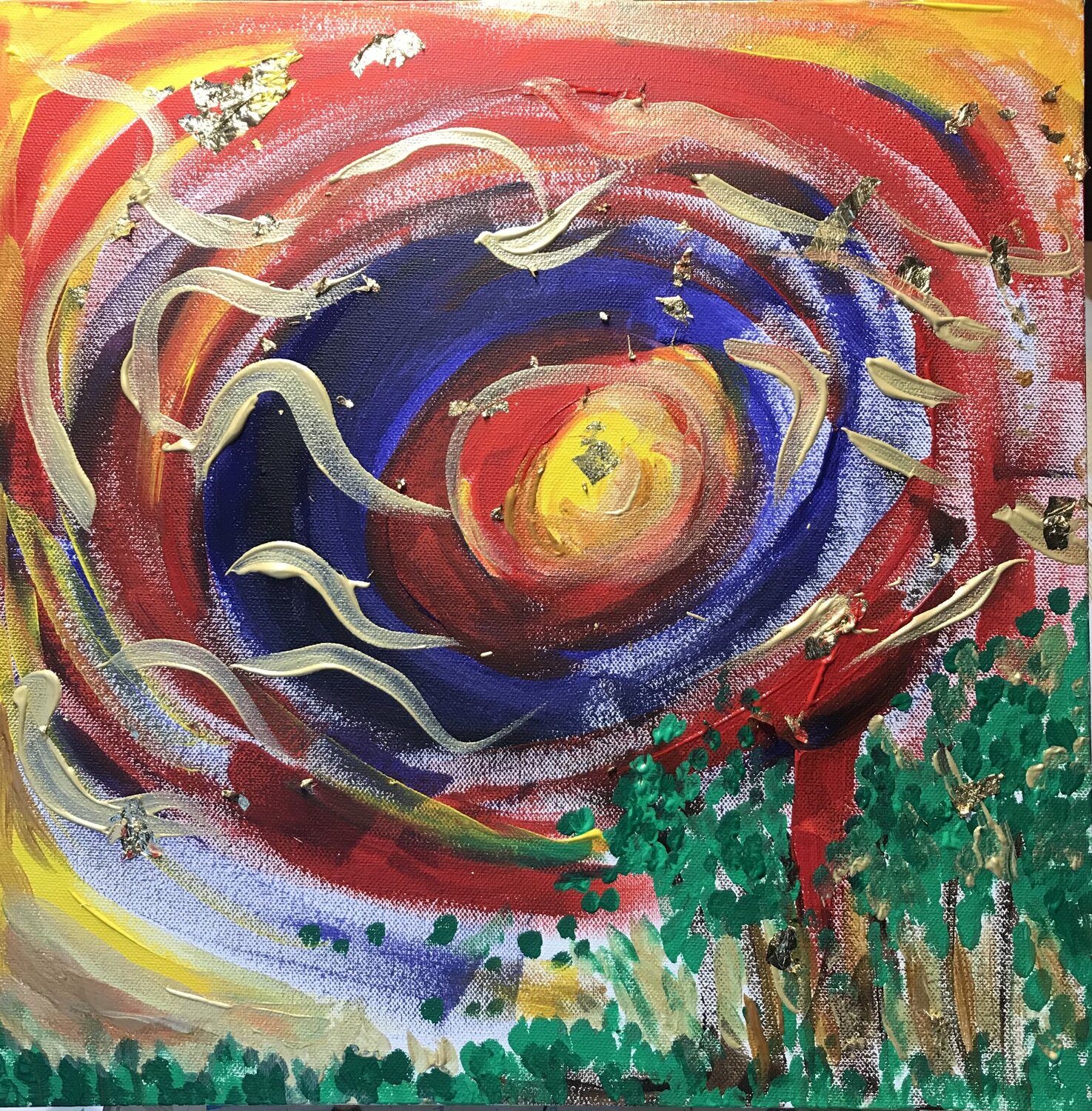 Caos Gaia Li Quadri Cassini Original painting for sale