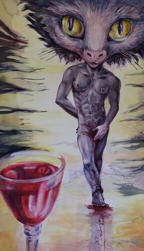 Knight of Cups by Velta Emīlija Platupe, Painting for Sale on Select