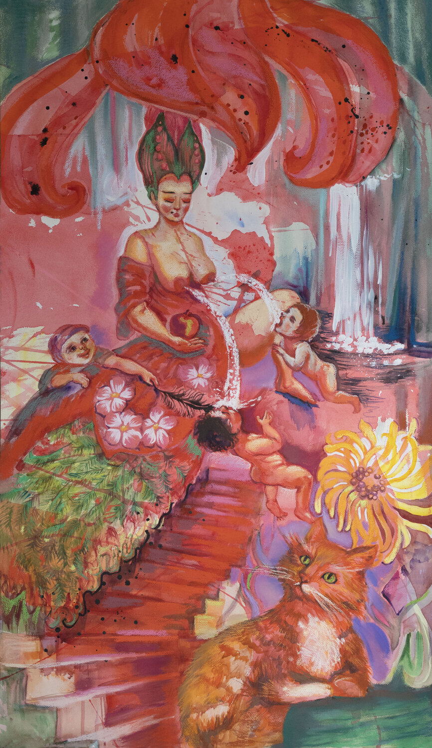The Empress Velta Emīlija Platupe Original painting for sale