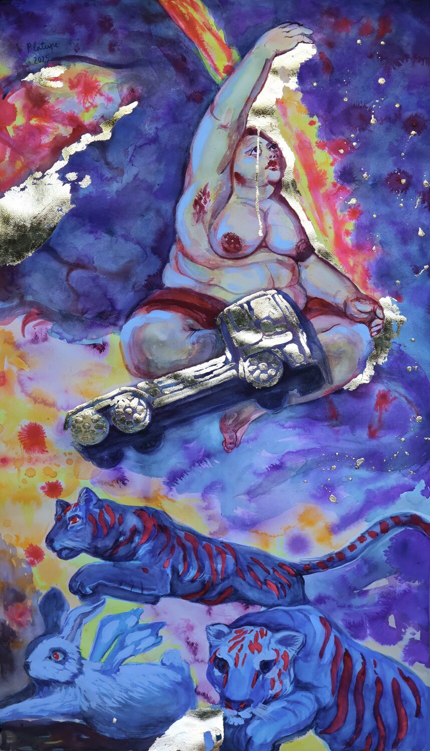 Chariot Velta Emīlija Platupe Original painting for sale