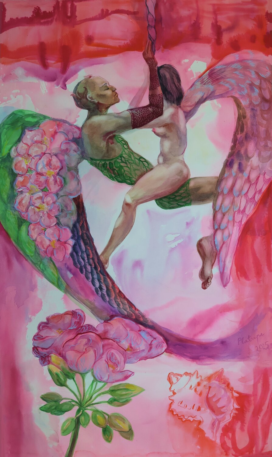 Lovers II Velta Emīlija Platupe Original painting for sale