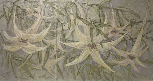 “Bloom in the Garden” by Viktoria Daneva, Painting for Sale on Select