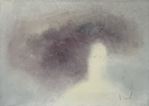 "Subtle Line of Presence" by Viktoria Daneva, Painting for Sale on Select