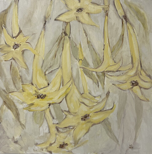 “Quiet Bloom of Light” by Viktoria Daneva, Painting for Sale on Select