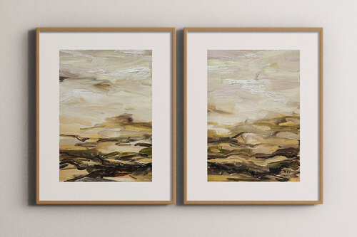 “Reflection Of Horizons” by Viktoria Daneva, Painting for Sale on Select