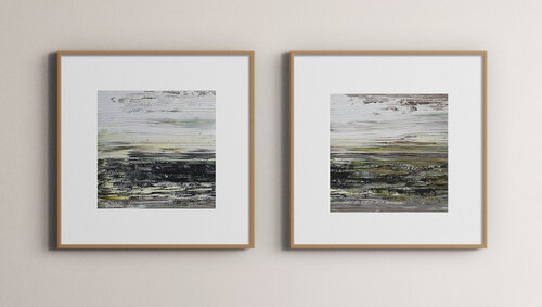 " Two Shores of Silence” by Viktoria Daneva, Painting for Sale on Select