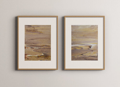 "Golden Shores" by Viktoria Daneva, Painting for Sale on Select