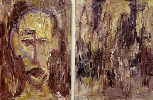 “Between Presence and Light” von Viktoria Daneva, Malerei kaufen auf Select