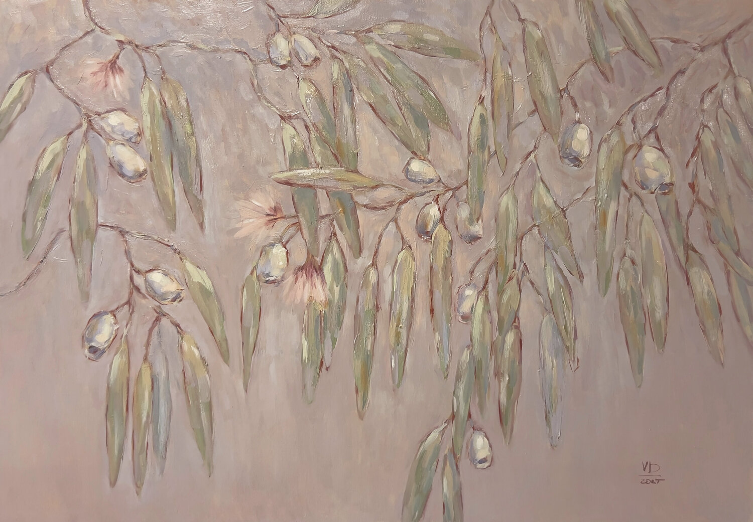 “Eucalyptus Quiet Elegy” Viktoria Daneva Original painting for sale