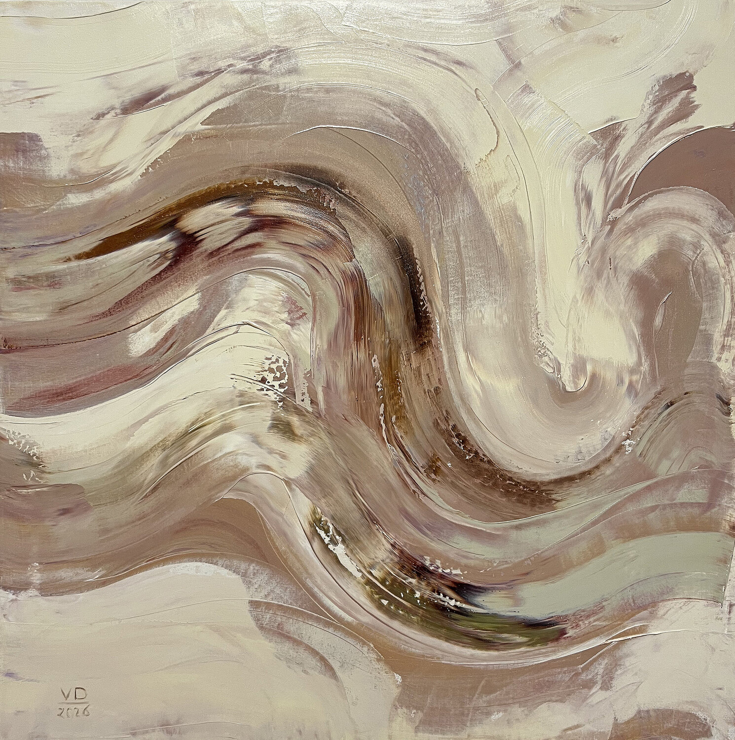 "Warm Flow" Viktoria Daneva Original painting for sale
