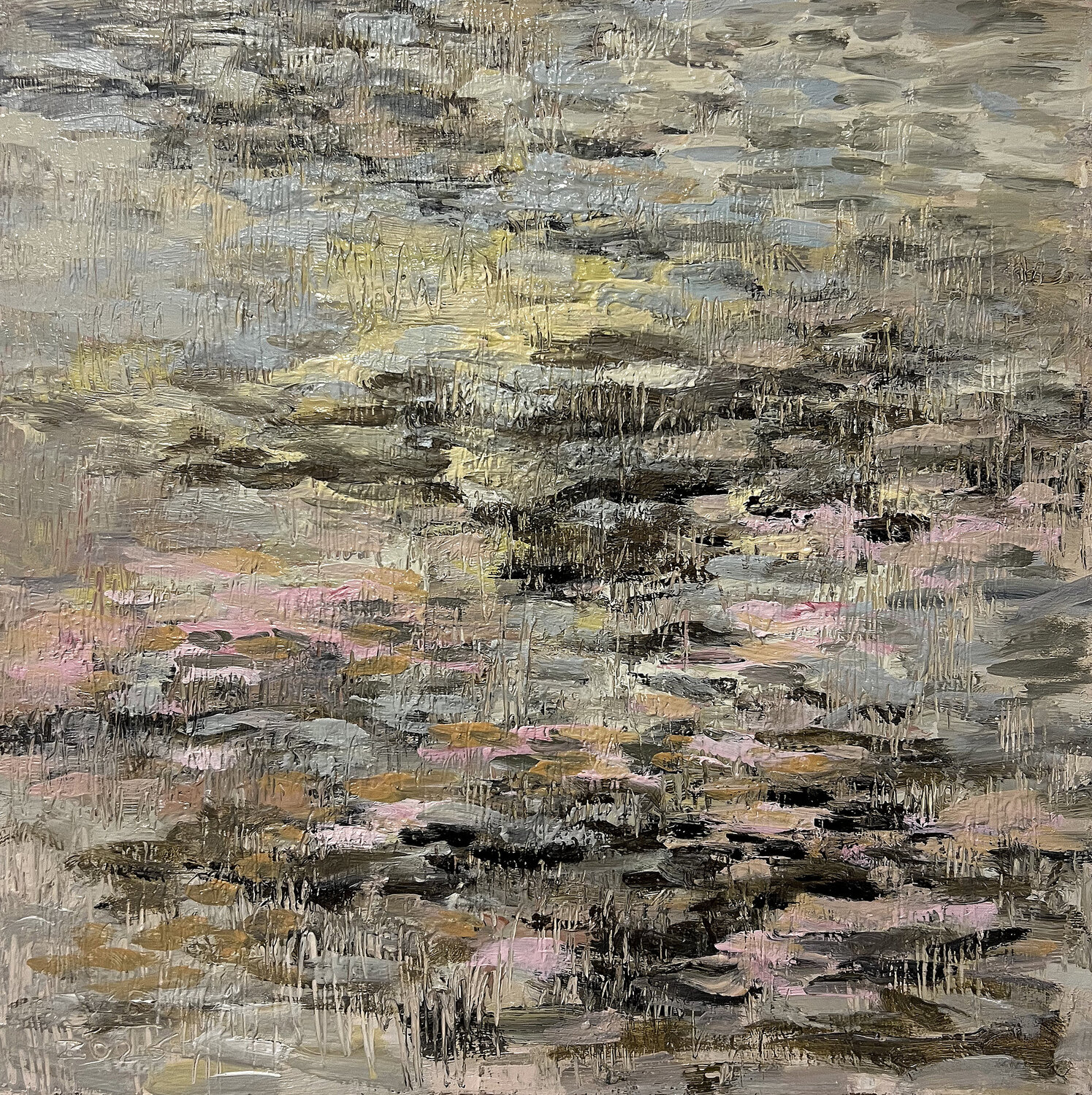 “Pink Silence of the Lake” Viktoria Daneva Original painting for sale