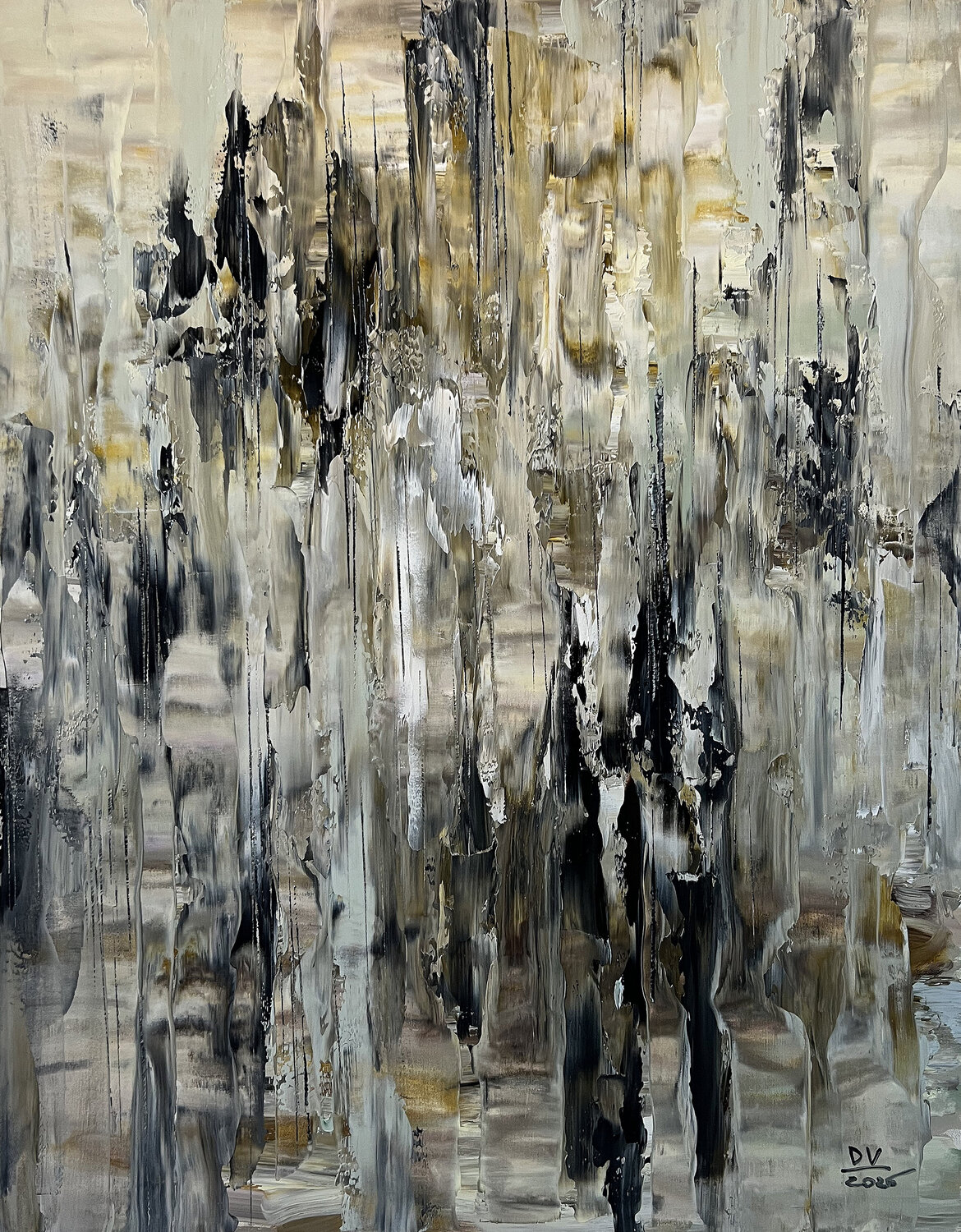“The Memory of Spaces. Traces of Presence” Viktoria Daneva Original painting for sale