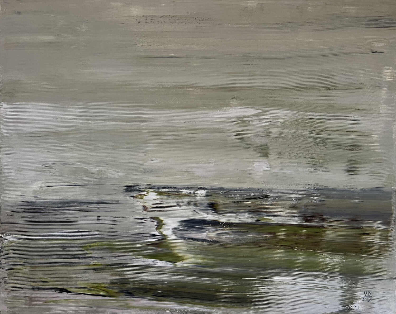 “Vibrations of the Inner Horizon” Viktoria Daneva Original painting for sale
