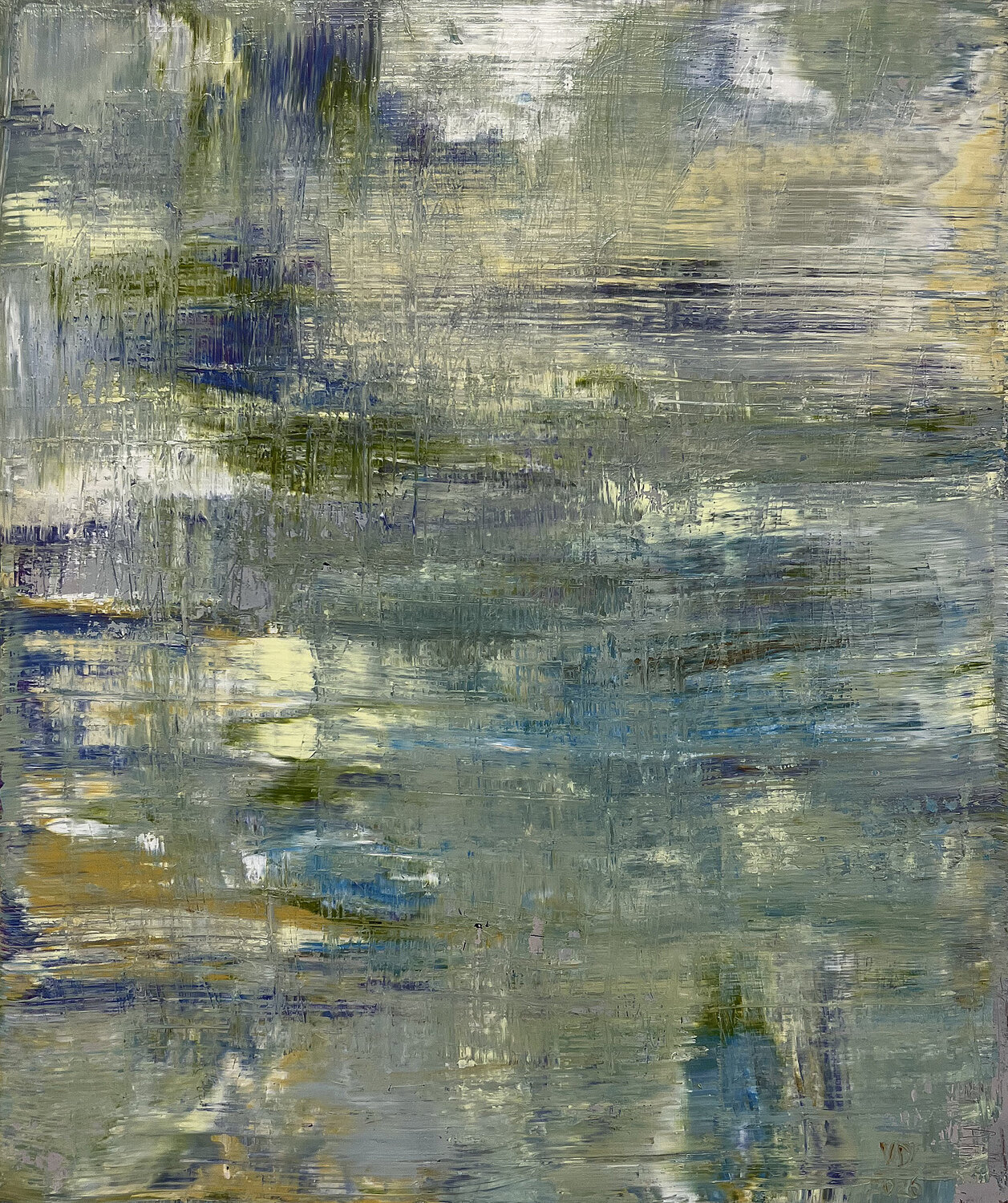 Memory of Spaces: “Reflected Sky” Viktoria Daneva Original painting for sale