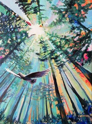 Cathedrale sylvestre by Tatiana pietkiewicz, Painting for Sale on Select