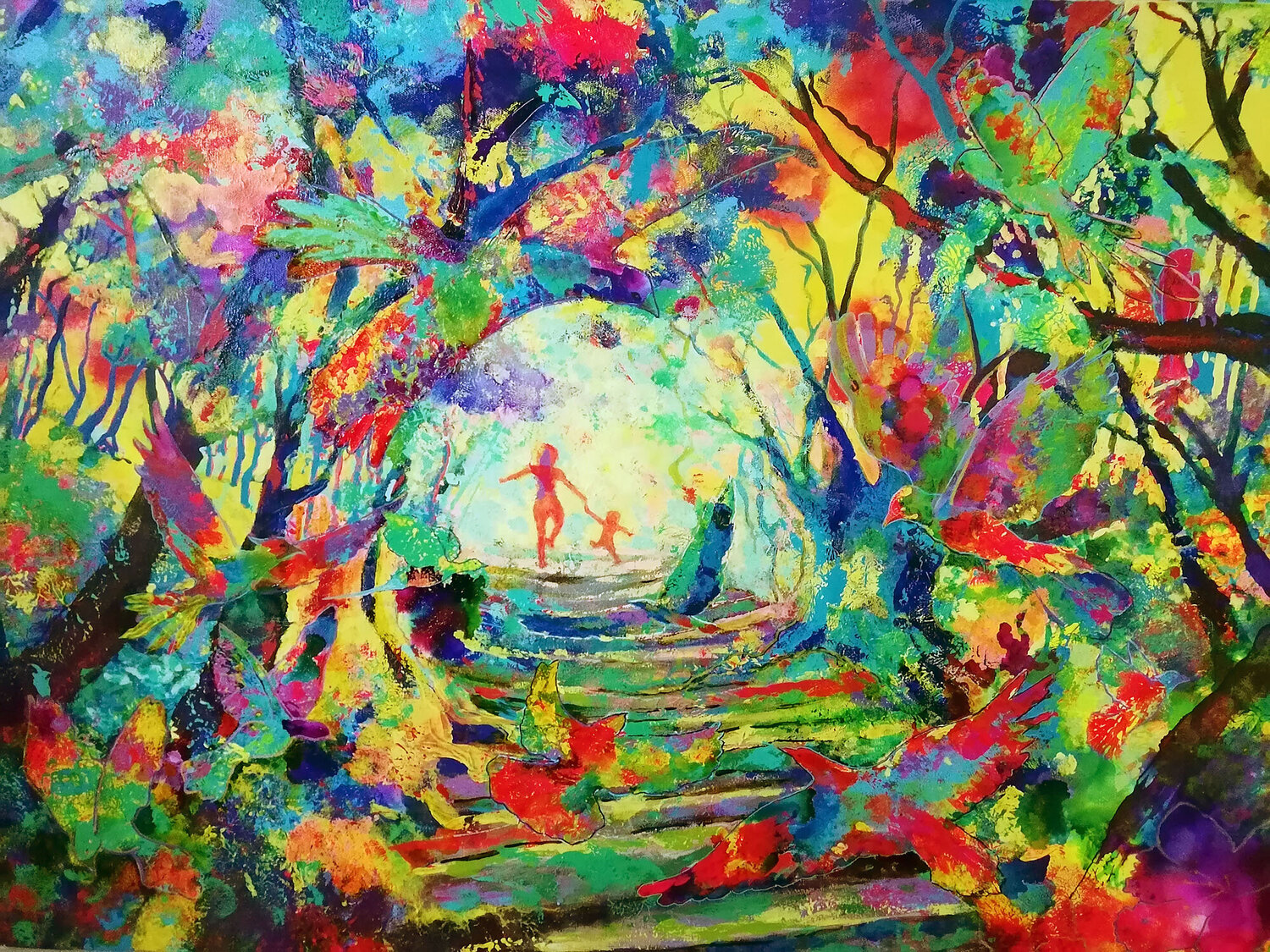 Jungle Vibes Tatiana pietkiewicz Original painting for sale