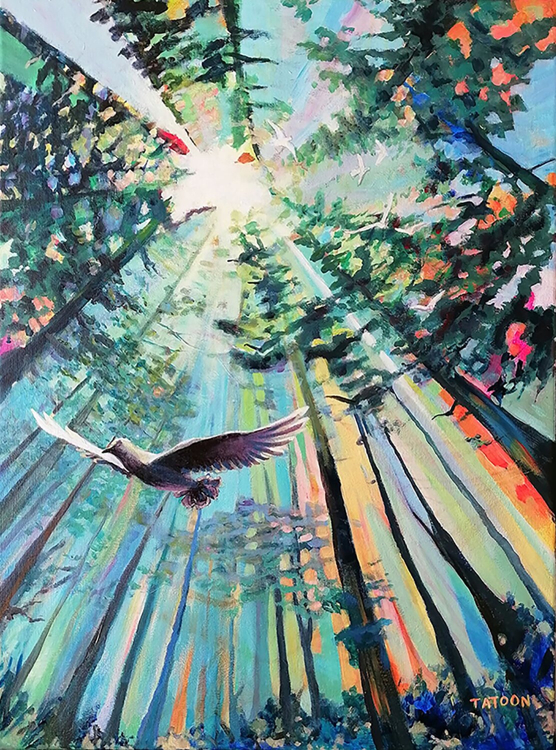 Cathedrale sylvestre Tatiana pietkiewicz Original painting for sale