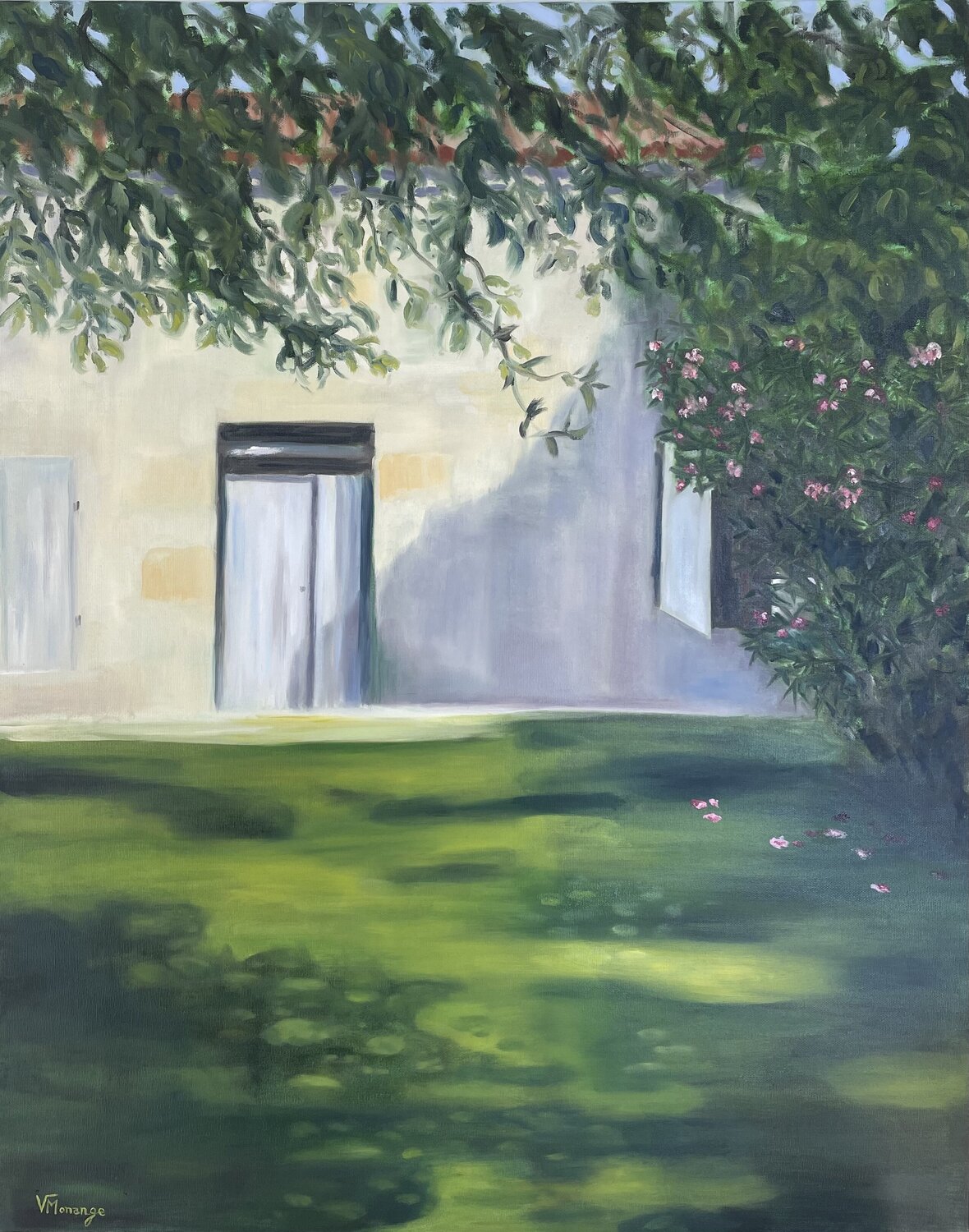 La bastide Virginie MONANGE Original painting for sale