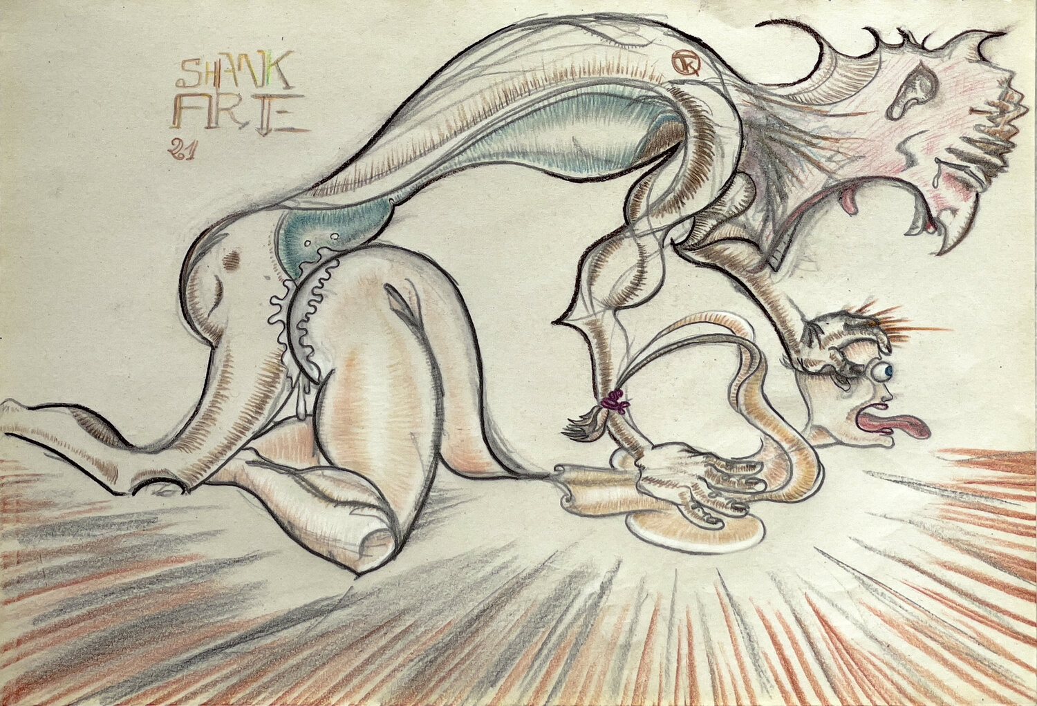 Contenir Shank ARTE Drawing for sale