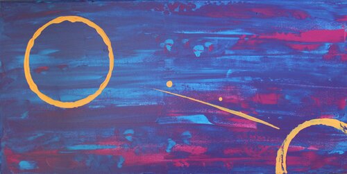Cosmic abstraction by Ingo Reichelt, Painting for Sale on Select