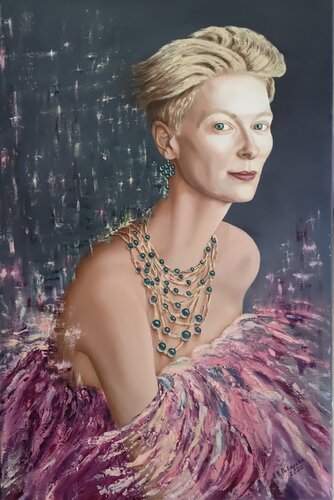 Tilda Swinton by Valerija Govorova, Painting for Sale on Select