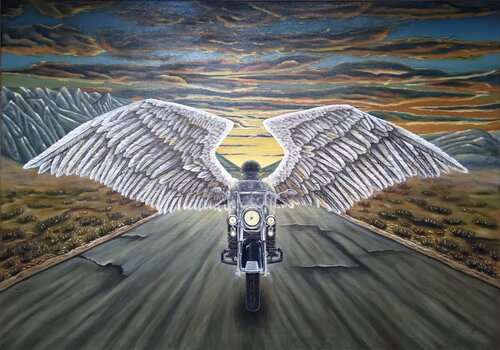 Guardian angel by Valerija Govorova, Painting for Sale on Select