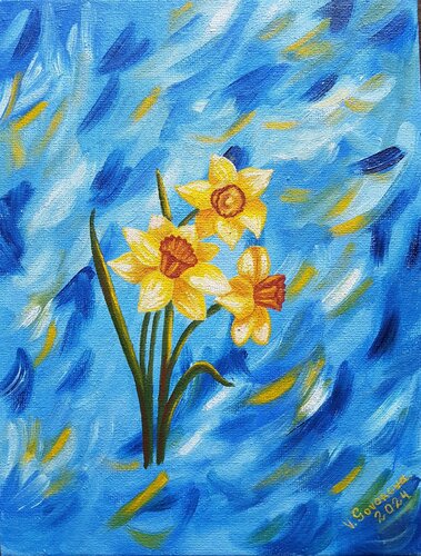 Narcissus by Valerija Govorova, Painting for Sale on Select