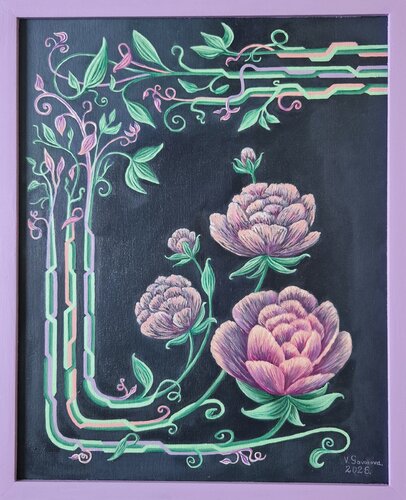 Flowers by Valerija Govorova, Painting for Sale on Select