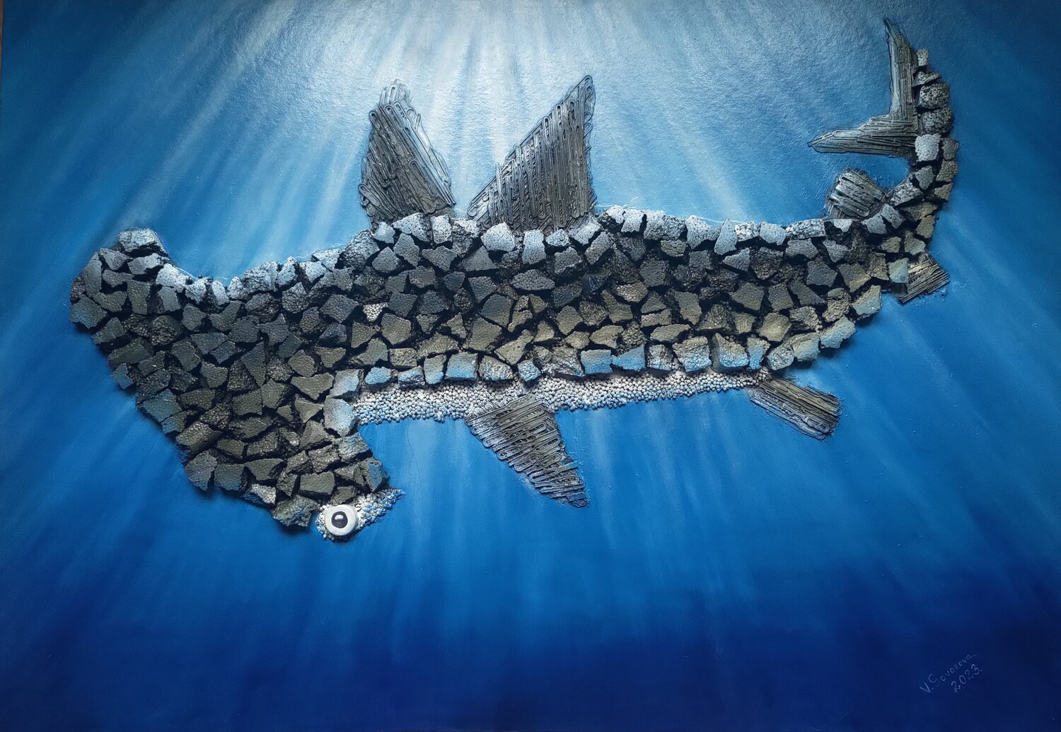Hammerfish Valerija Govorova Original painting for sale