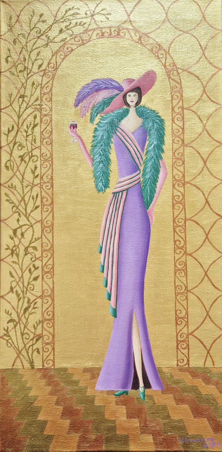 Girl a Spring Valerija Govorova Originalgemälde zu verkaufen