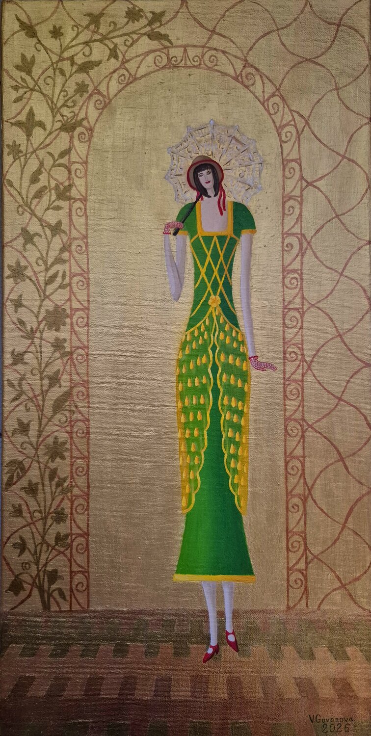 Girl a Summer Valerija Govorova Originalgemälde zu verkaufen