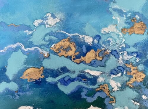 Vous pouvez être dans le ciel ou dans l’eau à vous de voir. by Johanna Lisa, Painting for Sale on Select