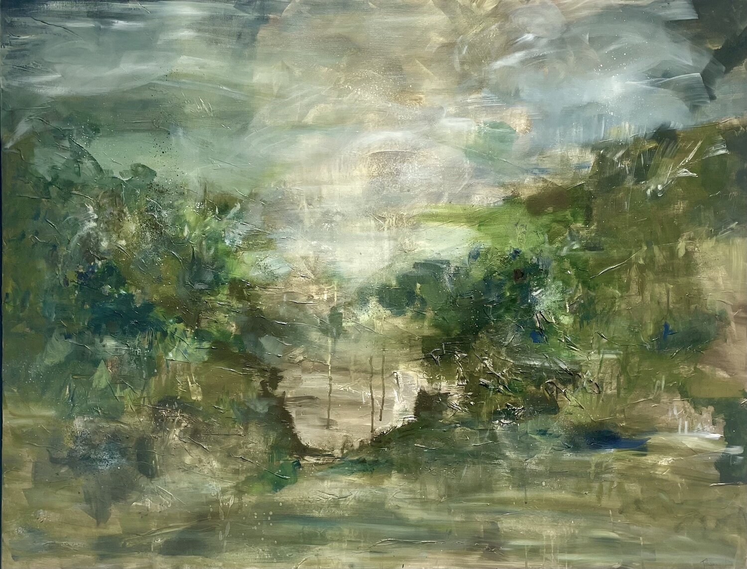 Un monde Johanna Lisa Original painting for sale
