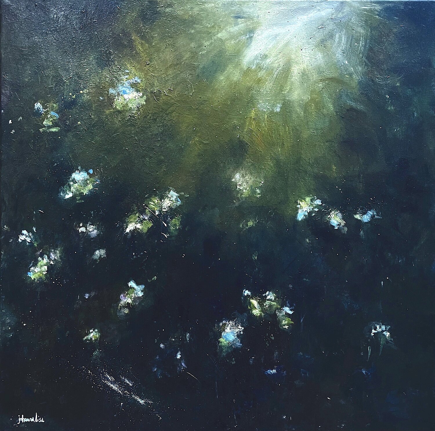 Prairie, la nuit. Johanna Lisa Original painting for sale