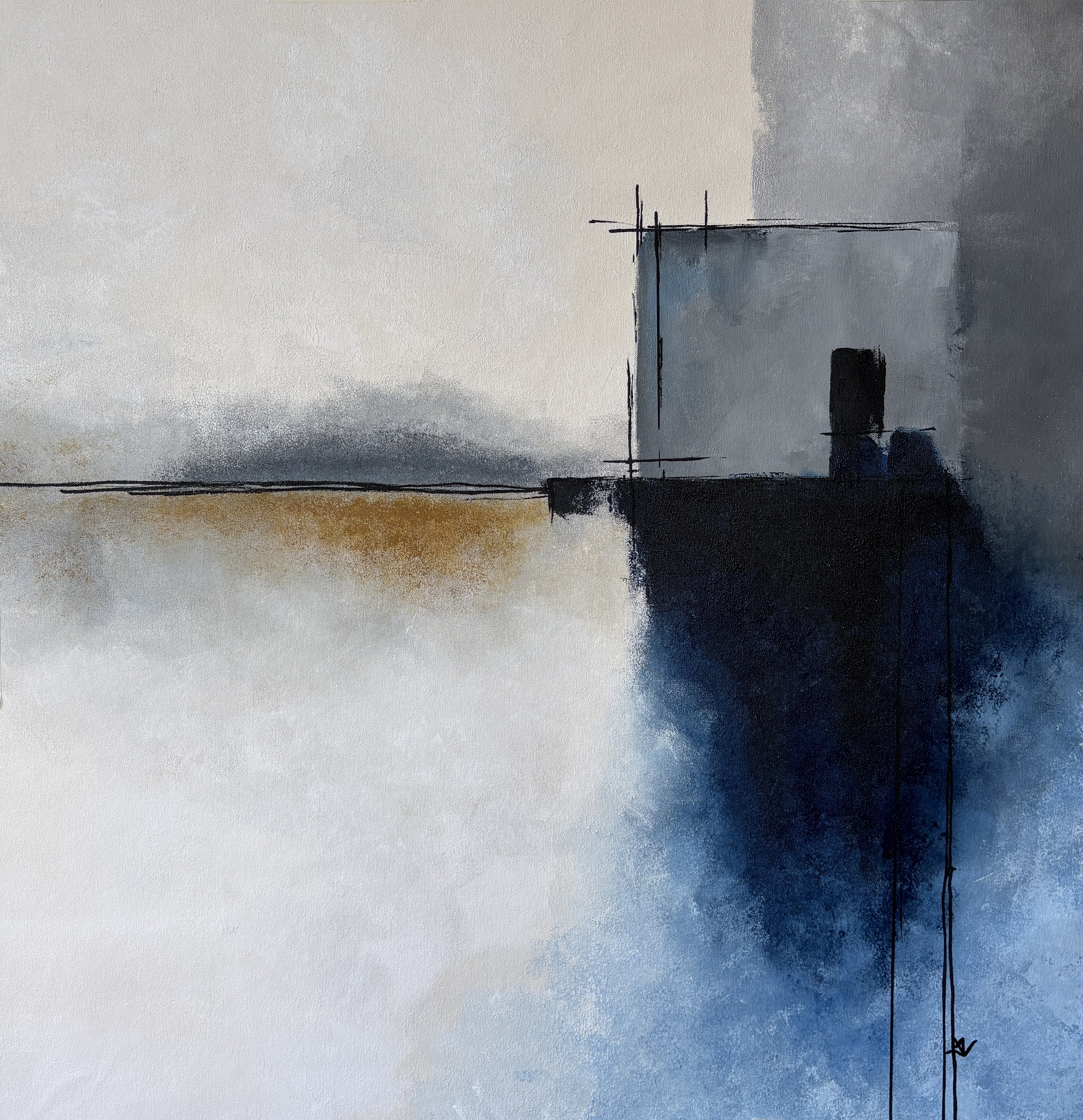 Quiet Architecture in Blue