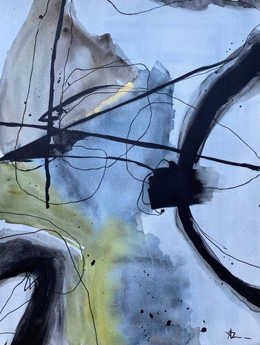 Nightfall Contrast by Ana Ozz, Painting for Sale on Select