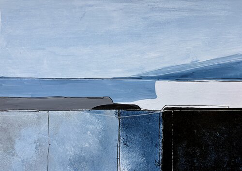 Coastal Fragments by Ana Ozz, Painting for Sale on Select