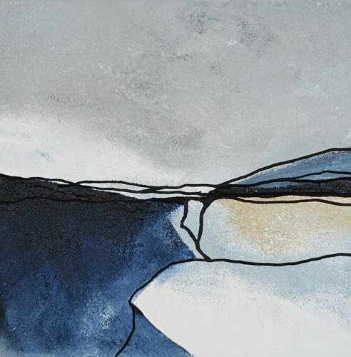 Calm Waterline by Ana Ozz, Painting for Sale on Select