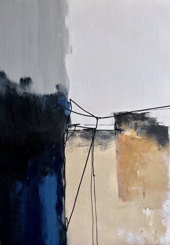 Quiet Geometry of the City by Ana Ozz, Painting for Sale on Select