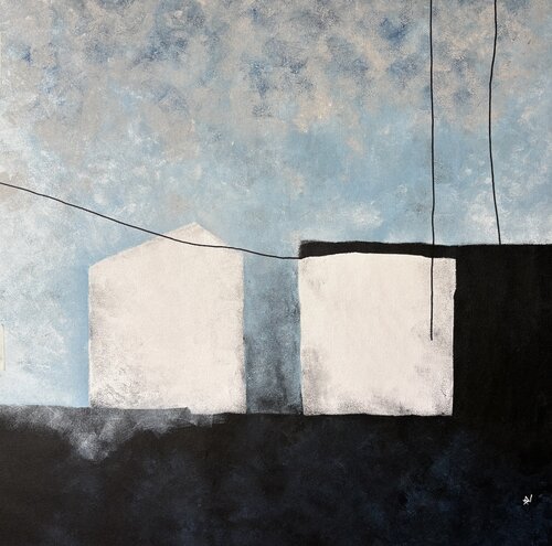 Between Sky and Form by Ana Ozz, Painting for Sale on Select